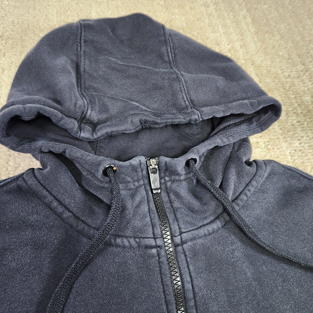 Nike Hoodie Men Large Full Zip Faded Black Club Fleece Distressed Blend Retro - Picture 6 of 13